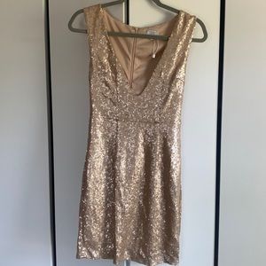 Gold dress
